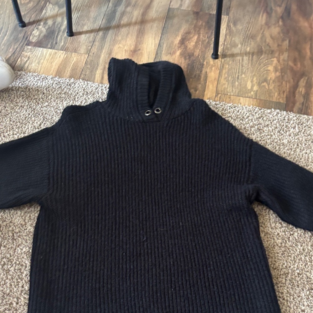 SO Women's Black Turtleneck Sweater